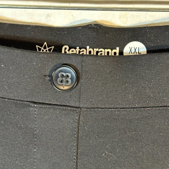 Betabrand Black Slacks Trousers Pants Size XXL 2XL Office Business Casual Work - Picture 3 of 6